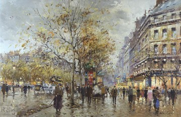 Cityscape Painting - AB le boulevard paris